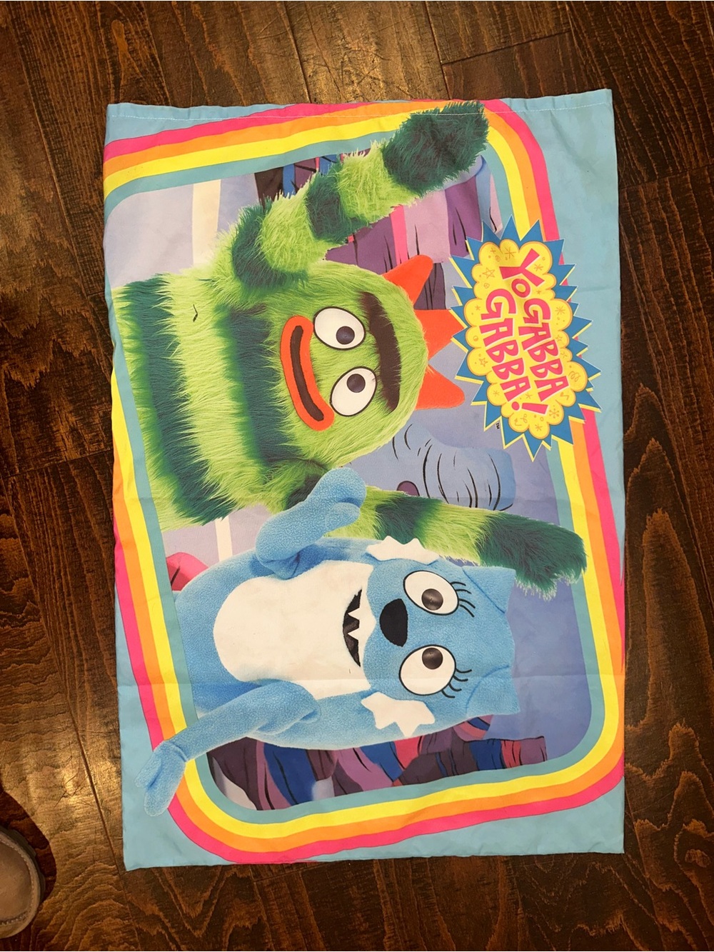 VTG yo gabba gabba double sided pillow case